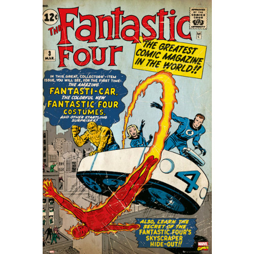 Marvel Fantastic Four Comic Cover Framed Wall Art