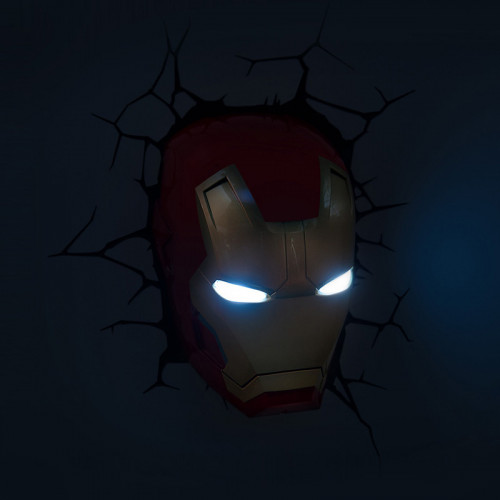 Iron Man Mask Wall 3D Light