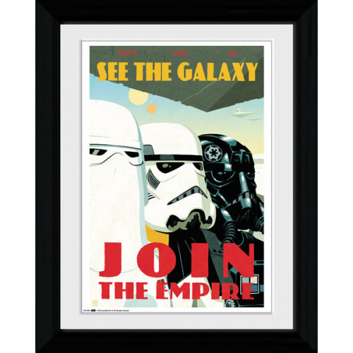Star Wars Join The Empire Framed Collectible Propaganda Wall Art