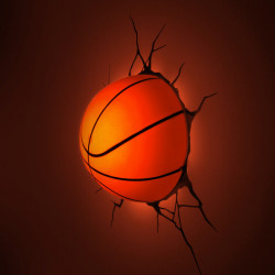 3D Basketball Wall Light 