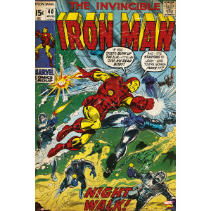 Marvel Iron Man Comic Cover Framed Wall Art