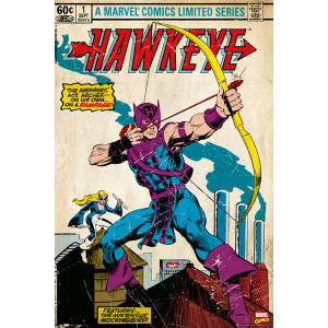 Marvel Hawkeye Comic Cover Framed Wall Art