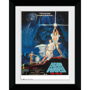 Star Wars Japanese Framed Collectible Movie Print