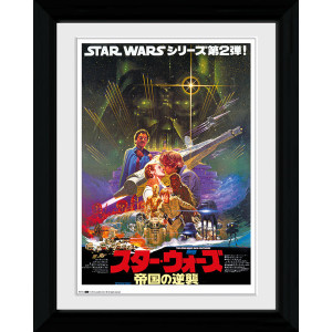 Star Wars V Japanese Framed Collectible Movie Print