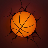 3D Basketball Wall Light
