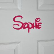 Disney Personalised Acrylic Name Plaques Pink