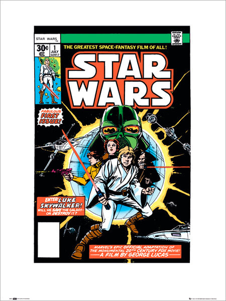 Star Wars Issue 1 Comic Cover Framed Print